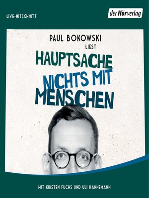 cover image of Hauptsache nichts mit Menschen
